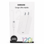 Cargador Samsung 120W GaN Carga Ultra Rápida con Cable