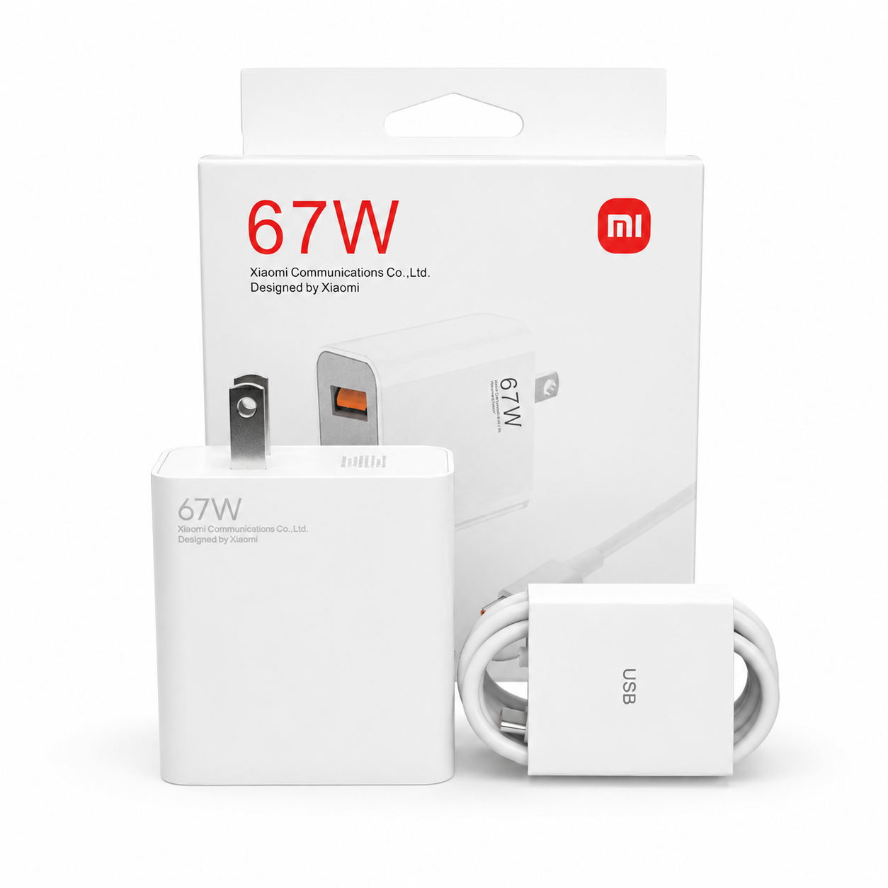 ChatGPT Image 3 jun 2026, 12_52_51 p.m. Cargador Xiaomi Mi 67W Fast Charger con Cable USB-C - Imagen 1